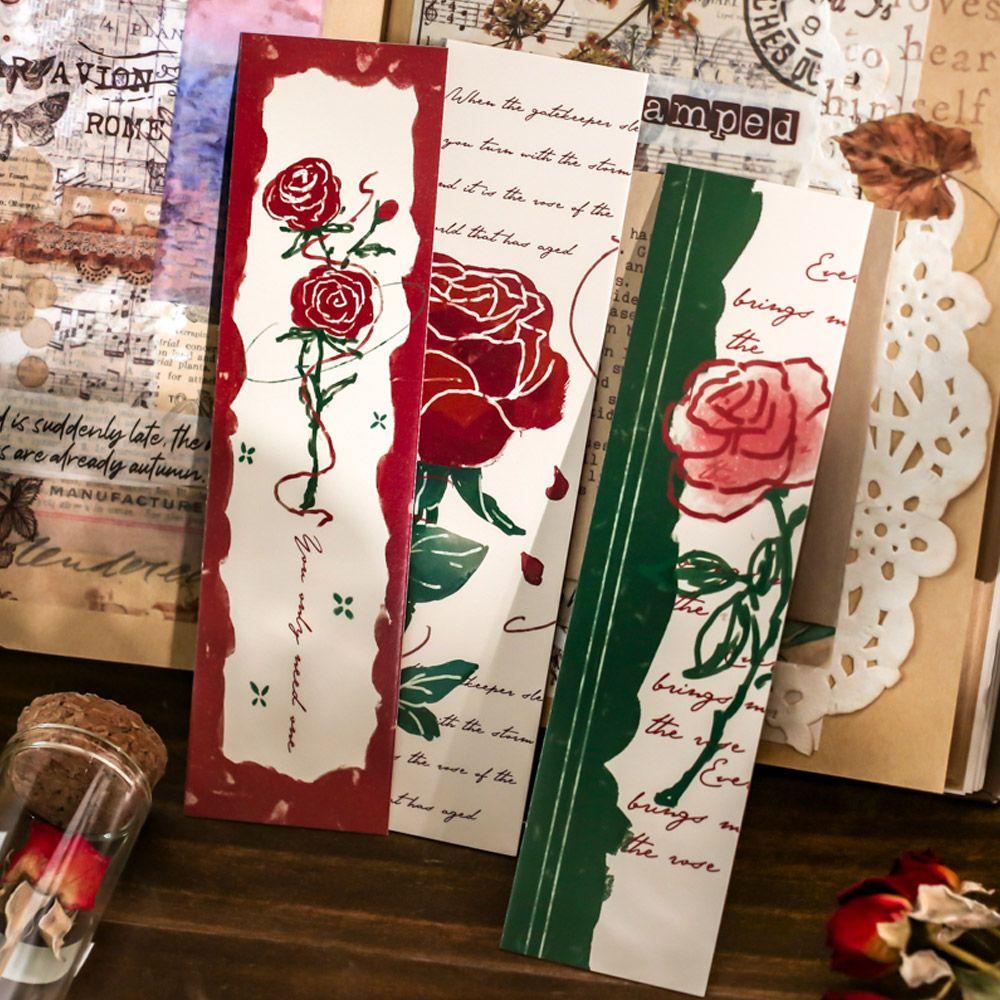 Bộ 30 Thẻ Đánh Dấu Trang Sách Bằng Giấy Phong Cách Retro