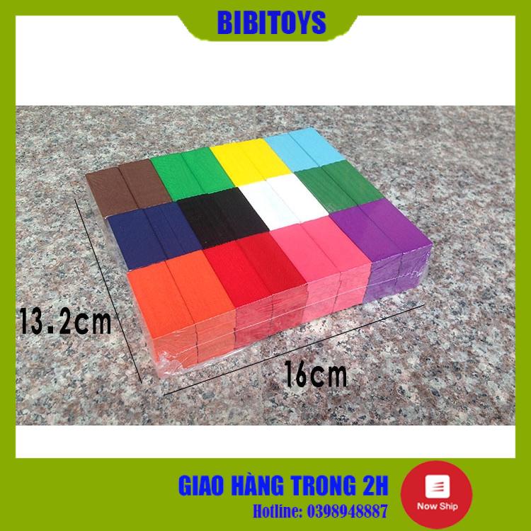 [GIÁ SP MỚI] Đồ chơi Domino màu 100 - 120 chi tiết cho bé