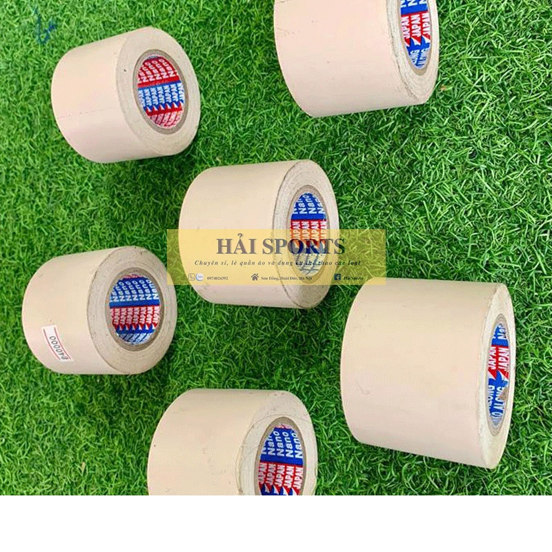 Băng keo nano thể thao 3cm 5cm🥇SIÊU RẺ TĂNG TƯƠNG TÁC🎖chuyên dụng Băng tan băng cuốn bóng đá siêu bền - Hải Sports