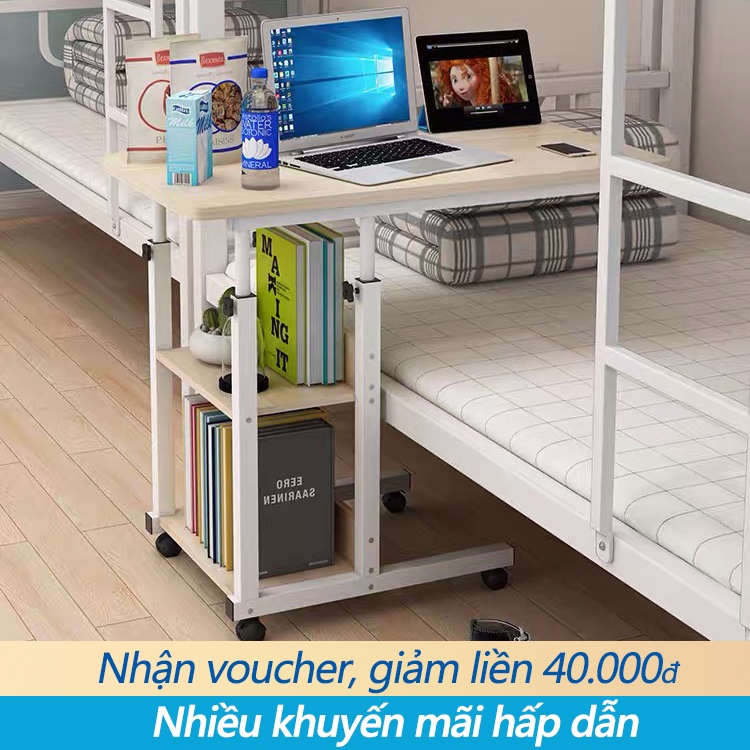 Bàn laptop thông minh, bàn làm việc thông minh đa năng có bánh xe di động và thay đổi chiều cao dễ dàng Nội Thất FU156Y