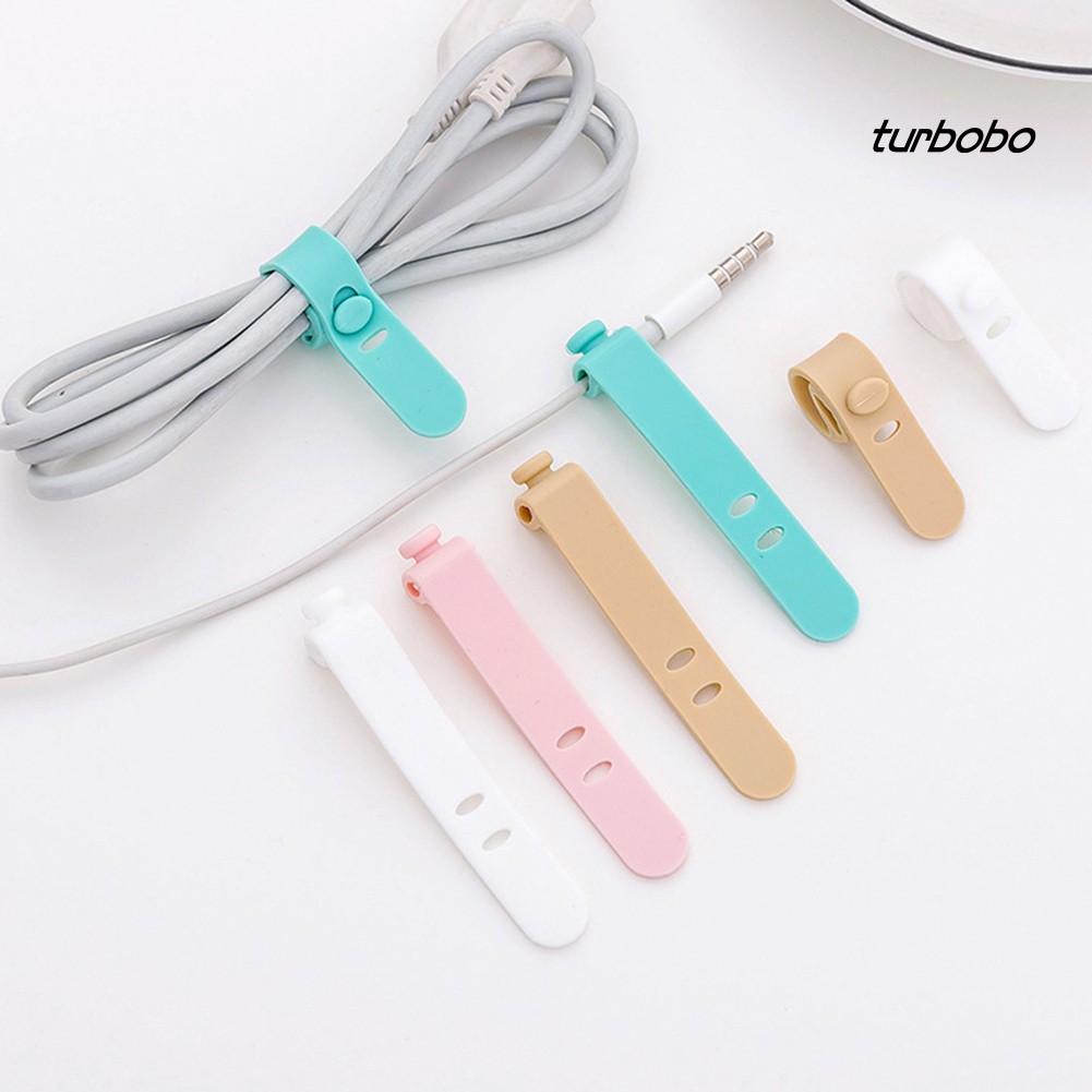 Set 4 Phụ Kiện Giữ Dây Cáp Gọn Gàng Bằng Silicon Tiện Dụng