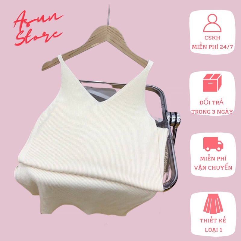 Váy len nữ 2 dây body chất len mát co giãn cực tôn dáng