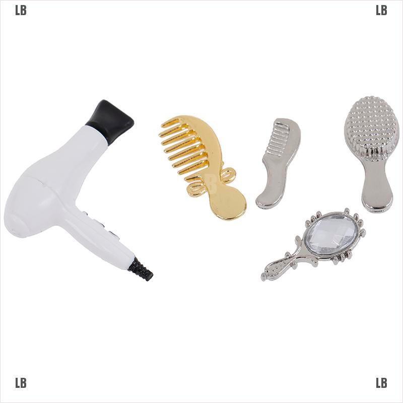 Bộ 5 Dụng Cụ Làm Tóc Cho Nhà Búp Bê Tỉ Lệ 1: 12