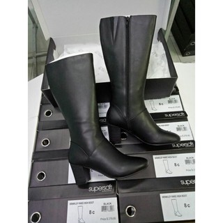 Boot dài Supersoft - siêu phẩm, da thật cao gót 6cm, kiểu dáng sang chảnh trẻ đẹp. Hàng nguyên hộp.