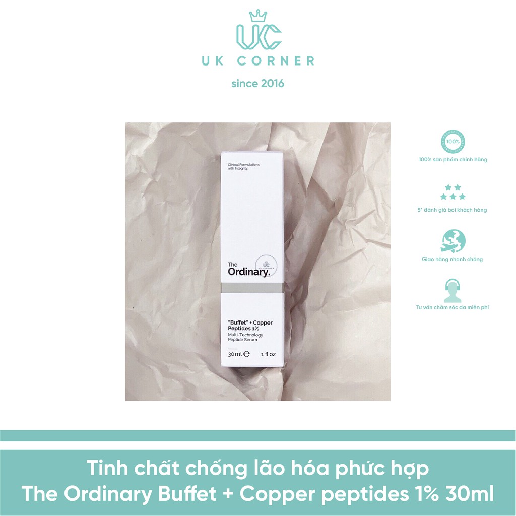 [Serum] Tinh chất chống lão hóa phức hợp The Ordinary Buffet 30ml/60ml + Copper peptides 1% 30ml