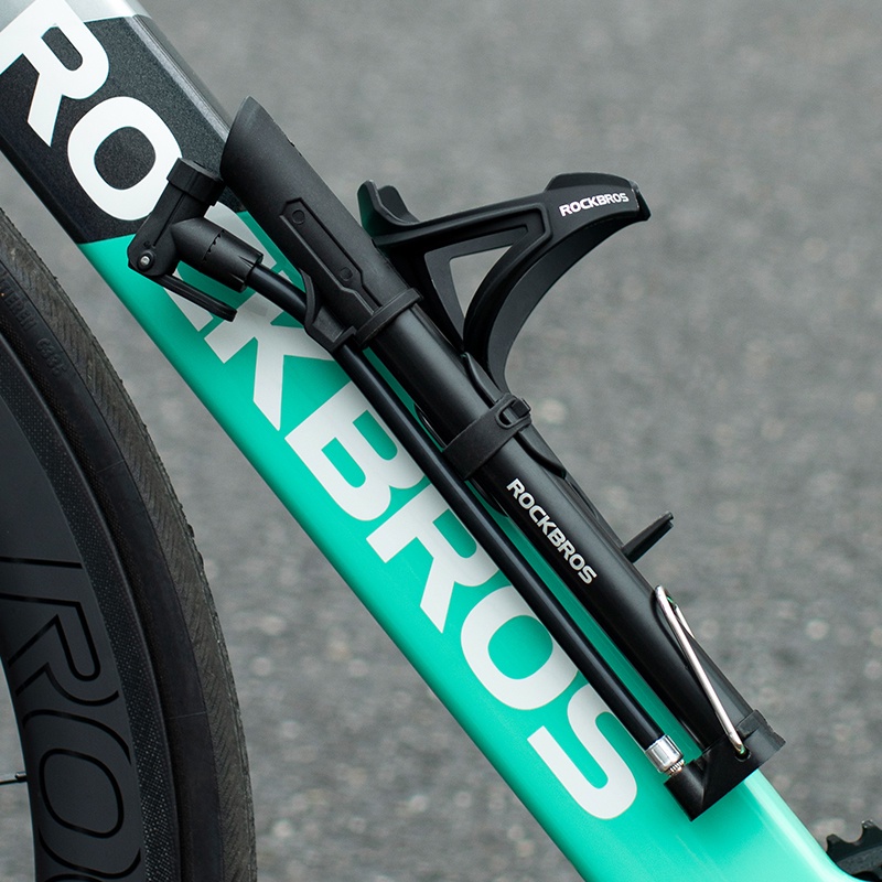 Bơm Xe Đạp Áp Suất Cao 120PSI Bằng Hợp Kim Nhôm Xoay 90 Độ ROCKBROS