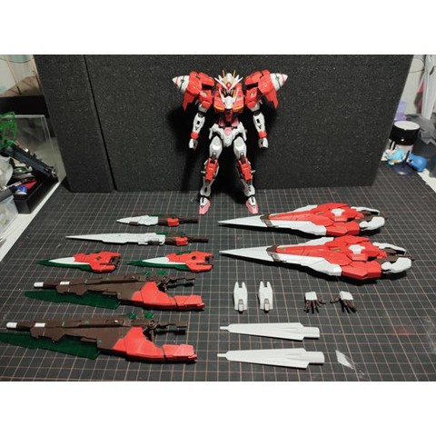 Mô hình lắp ráp MJH MG 1/100 00 seven sword 7s 007s ver MB Red Blue color double weapon