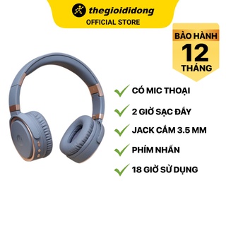 Tai nghe Bluetooth Chụp tai Kanen K6 Xám Gold - Chính hãng BH 12 tháng