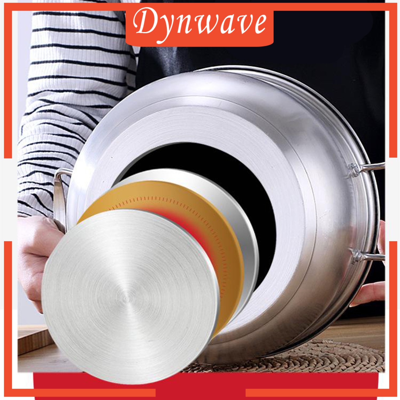 [DYNWAVE] Stainless Steel Soup Pan Saucepan Stockpot Non Stick Camping Picnic Cookware