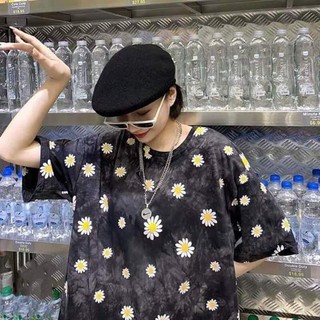 Áo thun loang tay lỡ hoa Cúc Hoạ Mi Hot hè Unisex Freesize