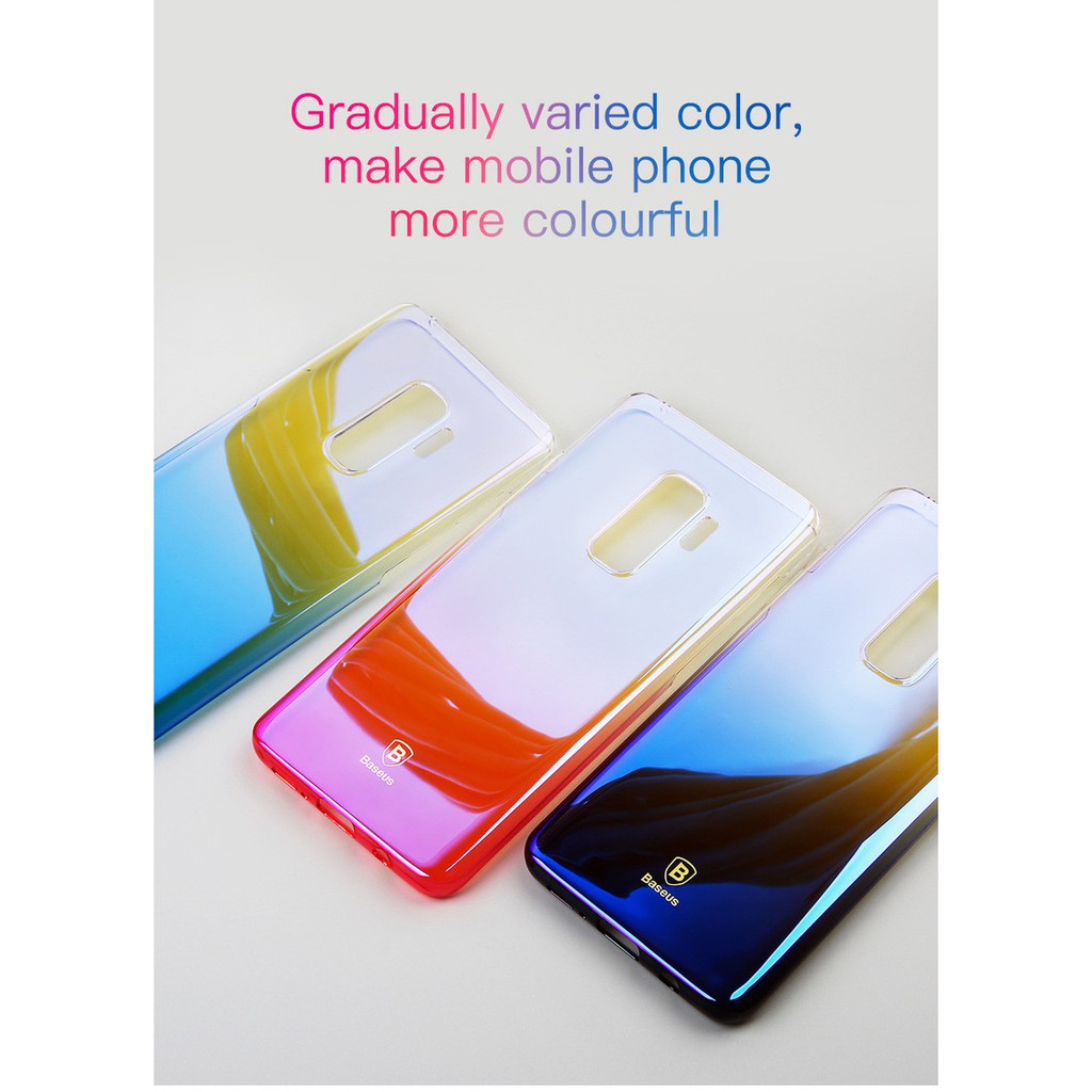 Ốp lưng trong suốt đổi màu Baseus Glaze Case cho Galaxy S8 - S8 Plus