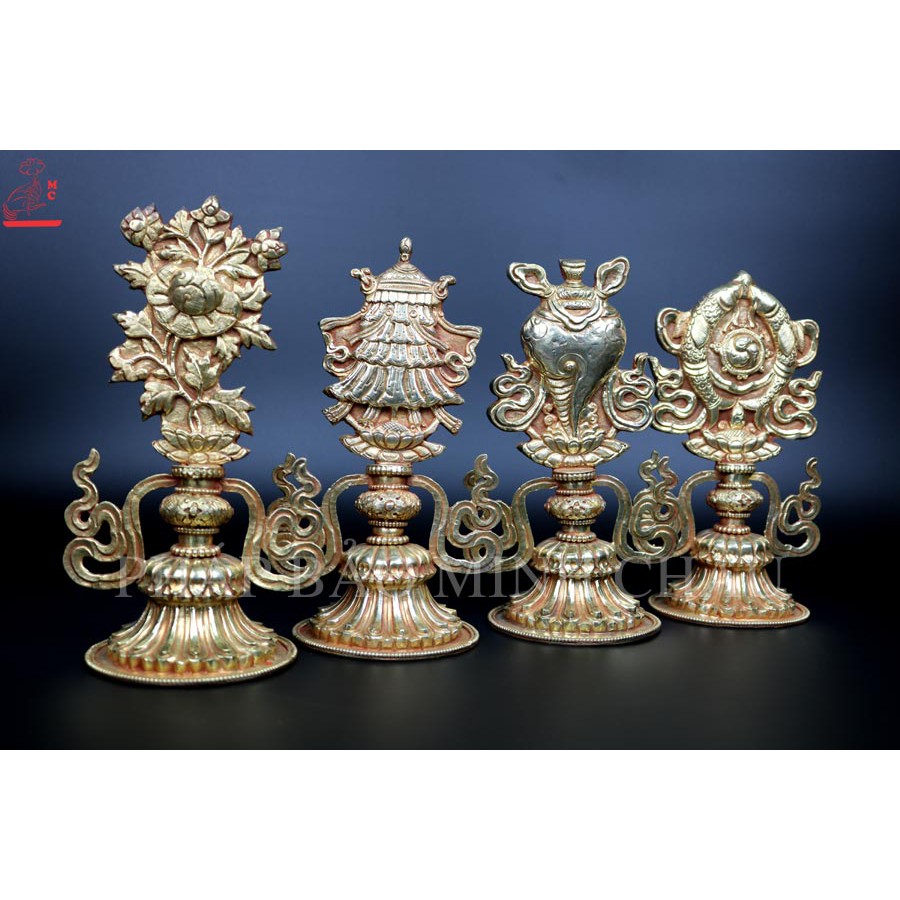 Bộ 8 Tướng Cát Tường đồng Npeal 23cm