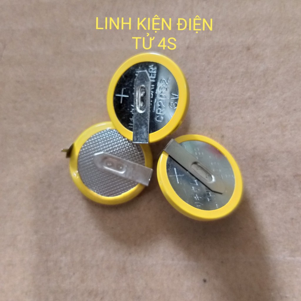 Pin Cmos CR2032 - 3V Hàn Dây Cho Laptop