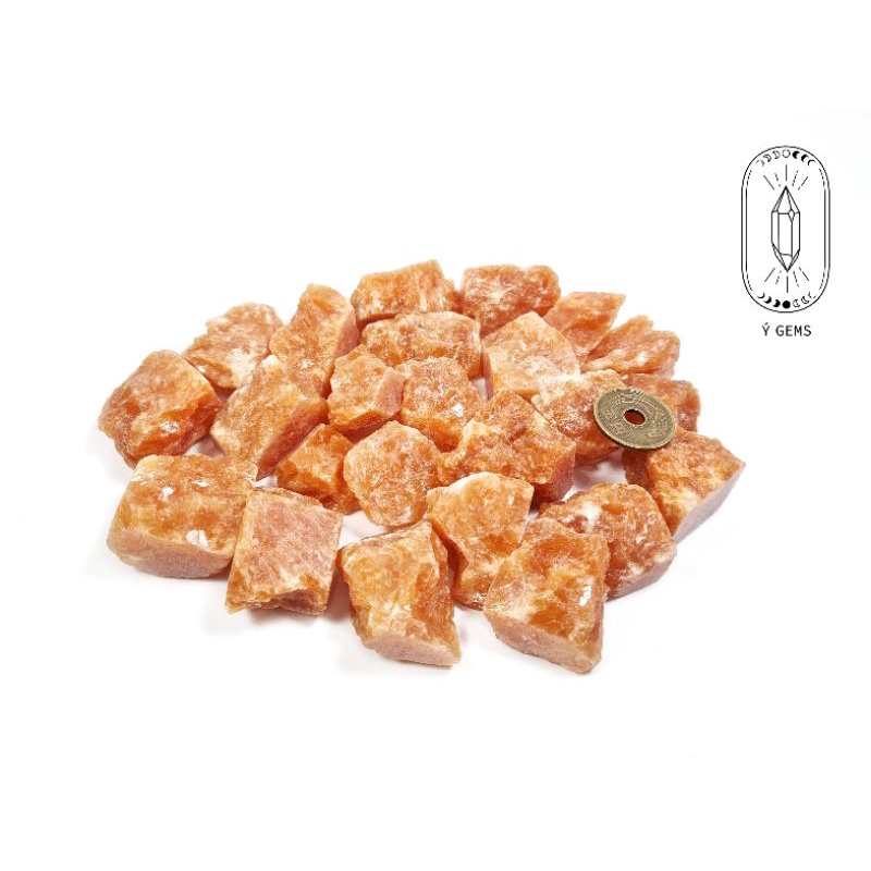 Đá thô tự nhiên Sunstone thanh tẩy bài Tarot, Reiki healing, phong thủy...