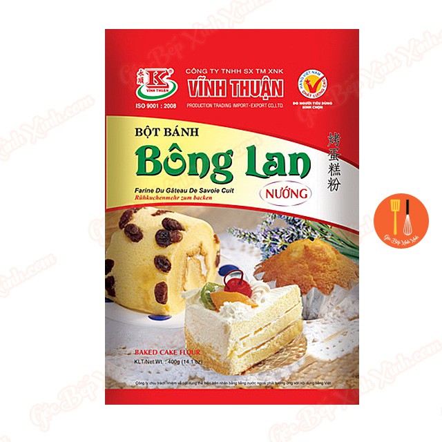 Bột bánh bông lan nướng trộn sẵn Vĩnh Thuận 400g