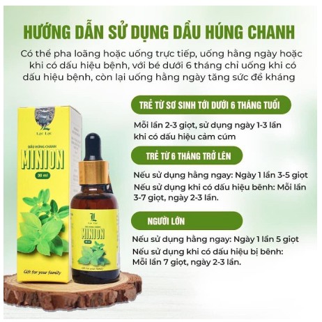 [TẶNG LY CHIA VẠCH] Dầu Húng Chanh Minion, Siro Ho Cho Bé, Dứt Ho, Bay Đờm, Hết Khản Tiếng, Vị Thơm Ngon Dễ Uống