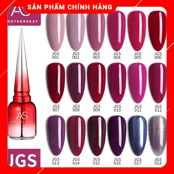 ( giá sỉ ) Sơn Gel AS chai đỏ mẫu mới Mã JGS ( Cam Kết Chính Hãng _ chọn màu tự do hơn 2000 màu) ( Rẻ vô địch )