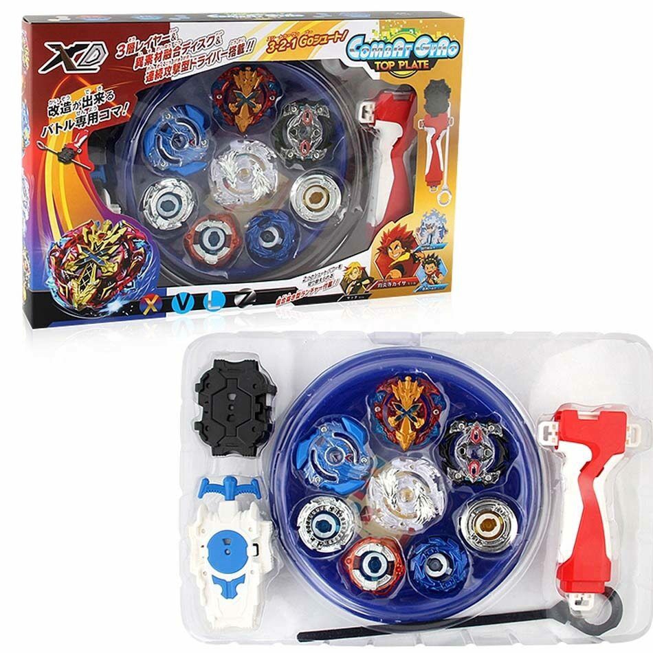Set 4 con quay Beyblade kèm bệ phóng bằng kim loại