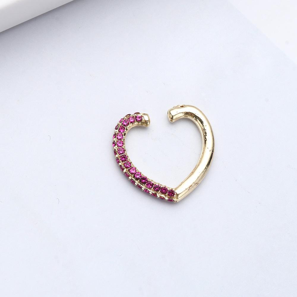 Khuyên Đeo Vành Tai Họa Tiết Trái Tim Ngôi Sao Thời Trang
