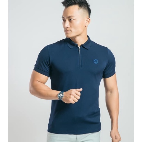 Áo polo nam cổ bẻ kéo khóa thể thao polo Gym Max chính hãng thun cá sấu 4 chiều