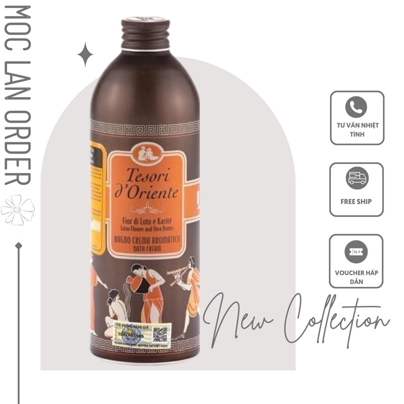 (Moclanclothing)Sữa tắm Tesori d'Oriente chai 500ml