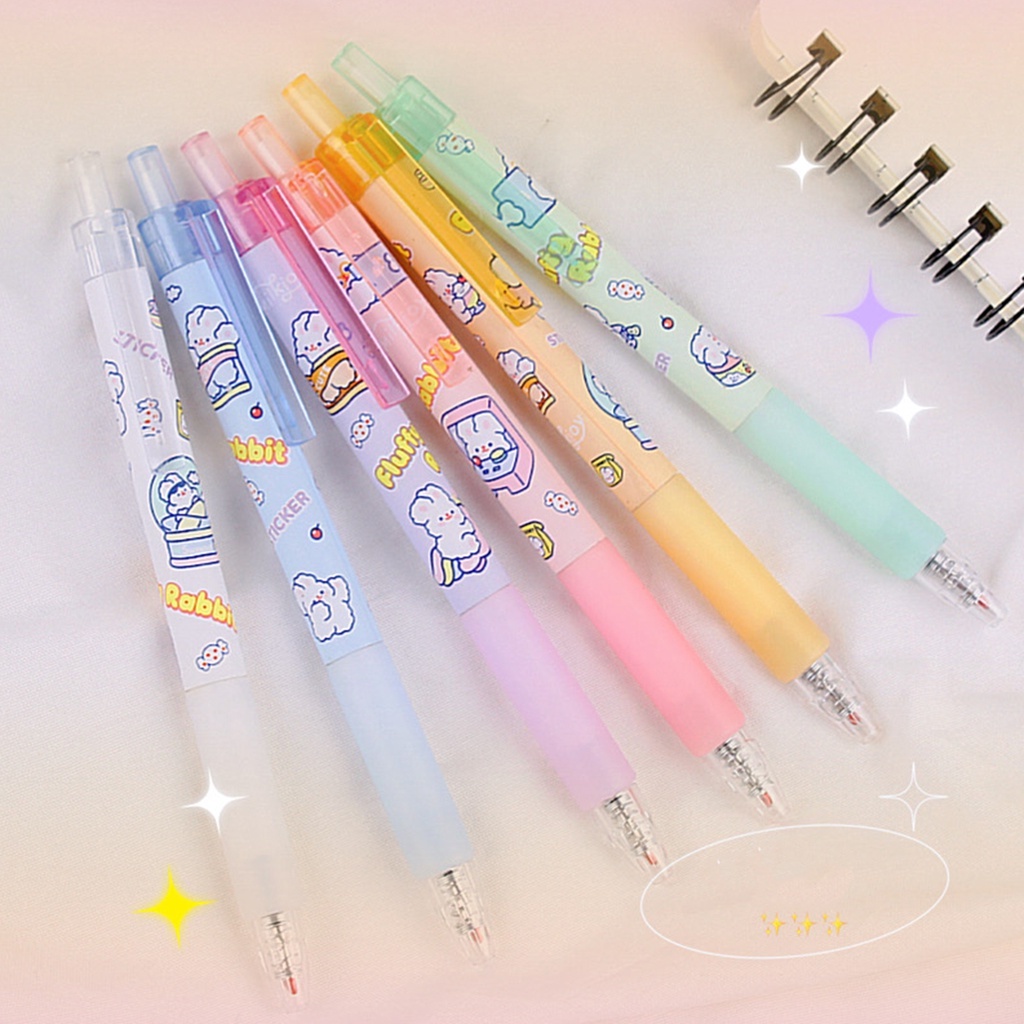 Bút Bi Mực Đen Ngòi 0.5MM Kiểu Dáng Hoạt Hình Dễ Thương