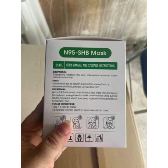 Khẩu trang N95-KN95 có van thở - set 10 chiếc