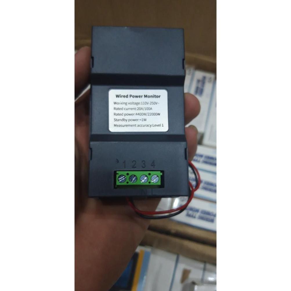 Công tơ điện tử đồng hồ điện thiết bị đo công suất 6 thông số 100A 220V - HÀNG CHÍNH HÃNG