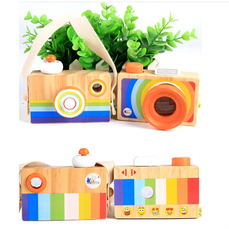 Mô hình máy ảnh đồ chơi bằng gỗ xinh xắn dành cho các bé