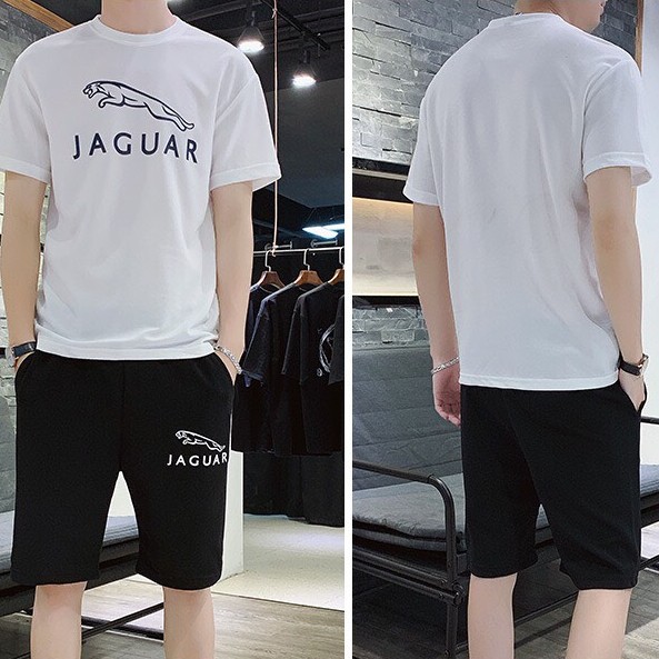 Bộ hè thể thao nam chất cotton Co Dãn, kiểu dáng Hàn họa tiết trẻ trung năng đông. bộ quần áo nam cộc tay mặc nhà. | BigBuy360 - bigbuy360.vn