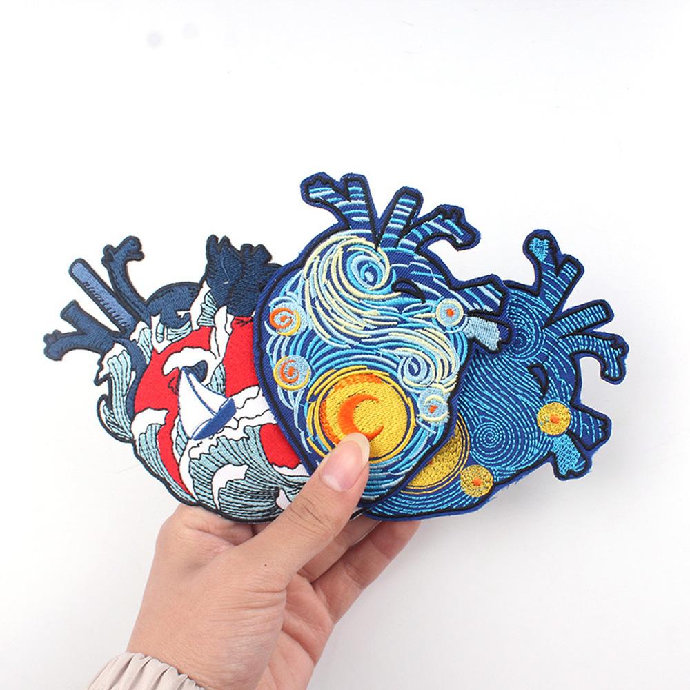 CLEOES Miếng Dán Ủi Quần Áo Hình Tranh Van Gogh