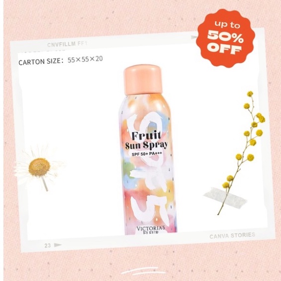 Xịt chống nắng trắng da Victoria 200ml BP0