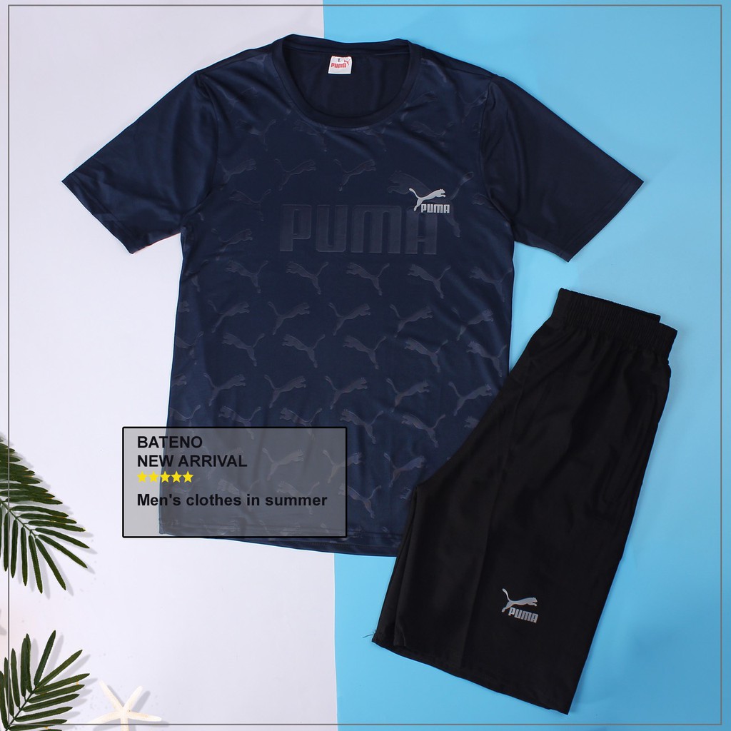 Bộ Quần Áo Thể Thao Cộc Tay VS2 Vân Báo Mềm Mại Cao Cấp | BigBuy360 - bigbuy360.vn