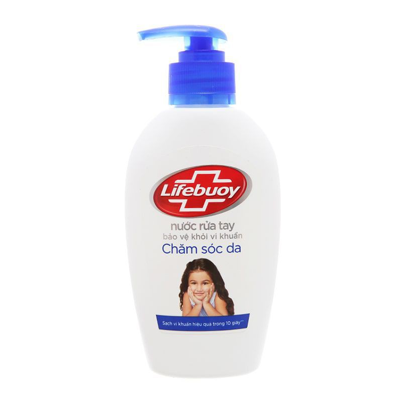 Nước rửa tay Lifebuoy Chăm sóc da hiệu Unilever chai 180g