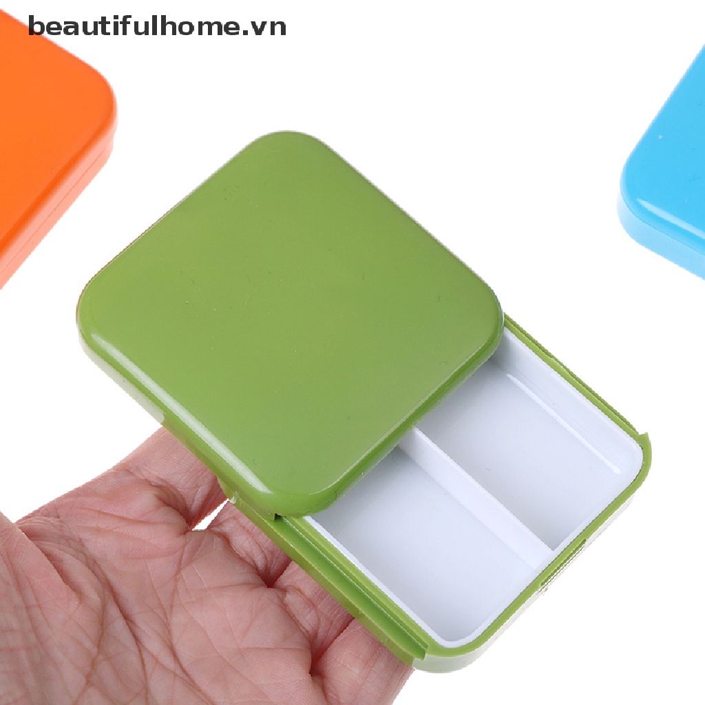 Hộp Đựng Thuốc 2 Ngăn Tiện Lợi Khi Đi Du Lịch