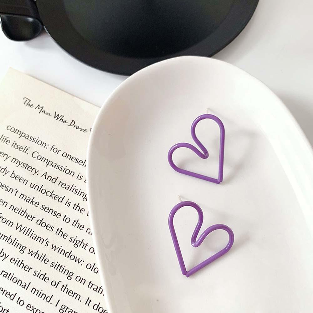 EXPEN Bông Tai Xỏ Lỗ Hình Hoa Cúc Màu Tím Bằng Bạc Thanh Lịch Dành Cho