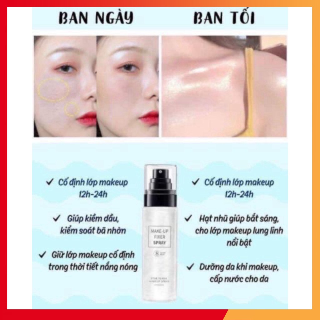 XỊT KHÓA NỀN GIỮ CHẶT LỚP TRANG ĐIỂM - MAKEUP FIXER SPRAY | BigBuy360 - bigbuy360.vn