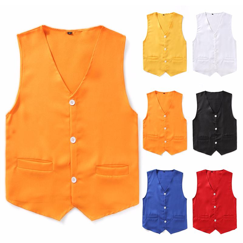 Áo khoác dạng vest có nút , dùng cho bé trai , bé gái