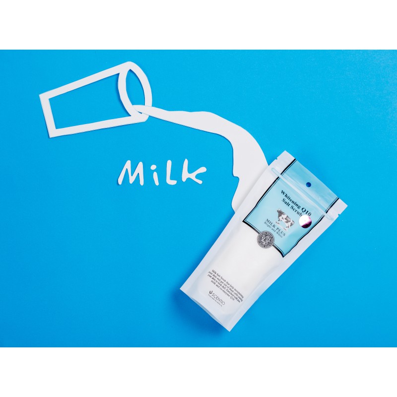 Muối tẩy tế bào chết sáng mịn và trẻ hóa làn da Scentio Milk Plus 300g | BigBuy360 - bigbuy360.vn