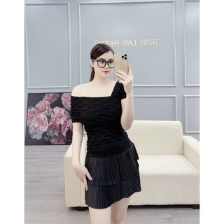 Áo lệch vai bèo nhúm