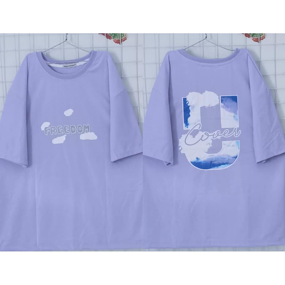 Áo thun tay lỡ basic nam nữ Form rộng, áo phông Unisex Free Size FreeDom Chất loại 1 - VERA | BigBuy360 - bigbuy360.vn