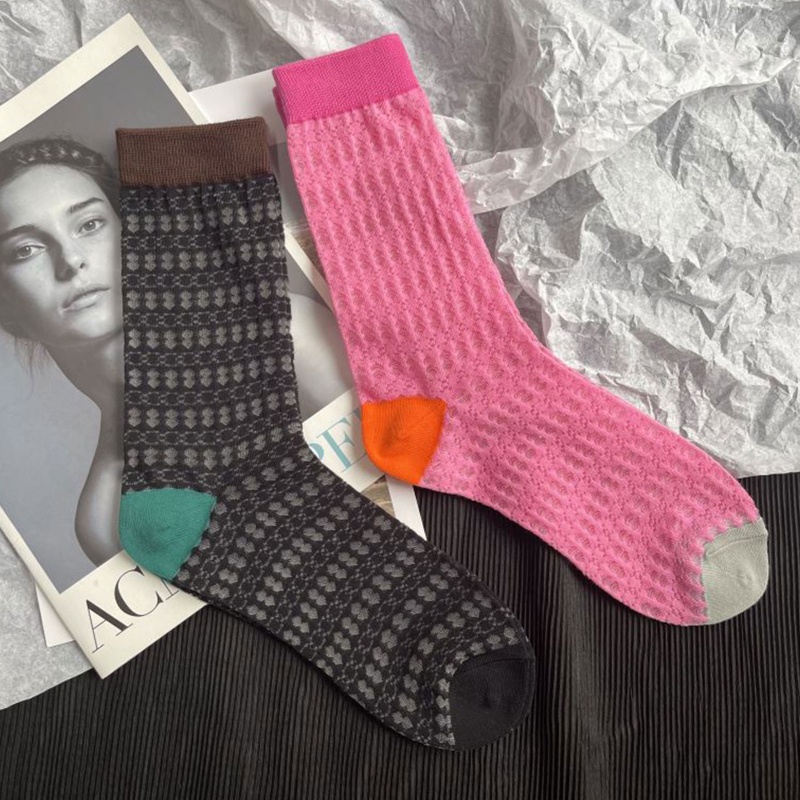 Xixi Tất Lưới Mỏng Họa Tiết Hình Học Phong Cách Harajuku Thời Trang Mùa Hè Cho Nữ