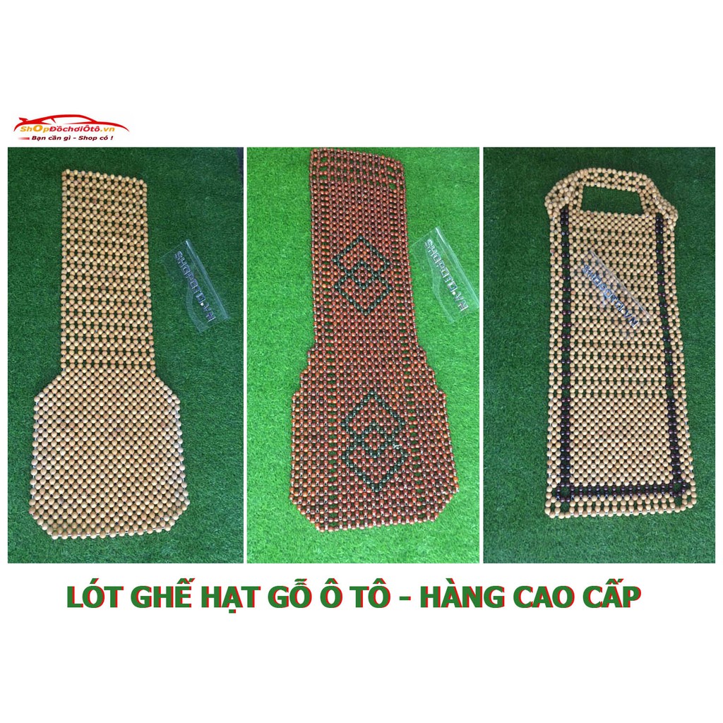 Lót ghế hạt gỗ ô tô hàng cao cấp Hương, Pơ Mu, Thông, Nhãn, Bách Xanh, Trắc