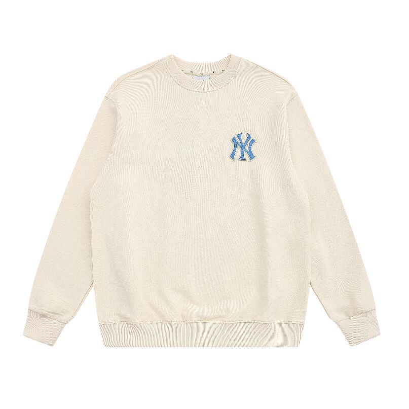 ❤❀  ❤ Mlb Áo Nỉ Dài Tay Cổ Tròn Thêu Họa Tiết Thời Trang Cho Nam Nữ