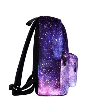 Balo đi học galaxy vải canvas cho nữ