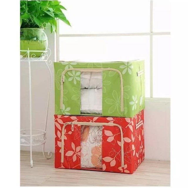 Túi đựng chăn màn khung sắt 50x40x32cm.