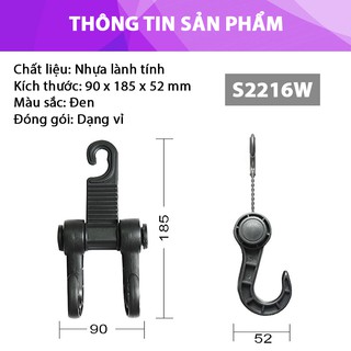 Móc treo kép trong xe S2216W 2PCS/SET