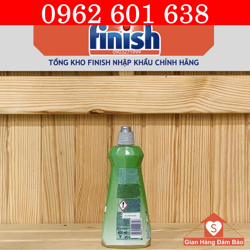 Nước làm Bóng Finish Eco 400ml hữu cơ, 80ml dầu bóng finish Giúp bát đĩa mau khô và sáng bóng như mới, 750ml bóng finish