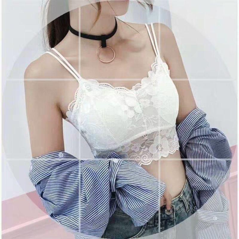 Áo Lót Bra Ren Hoa 2 Dây Chất Đẹp - Sản Phẩm Chính Hãng Mẫu Mới