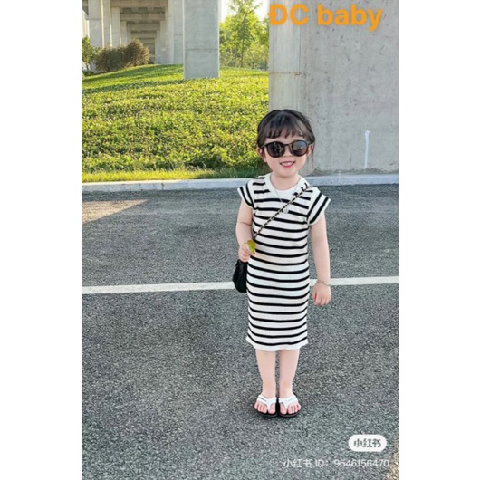 Váy body bé gái  - Đầm thun gân mềm mịn giãn 4c cho bé 10 - 23ky